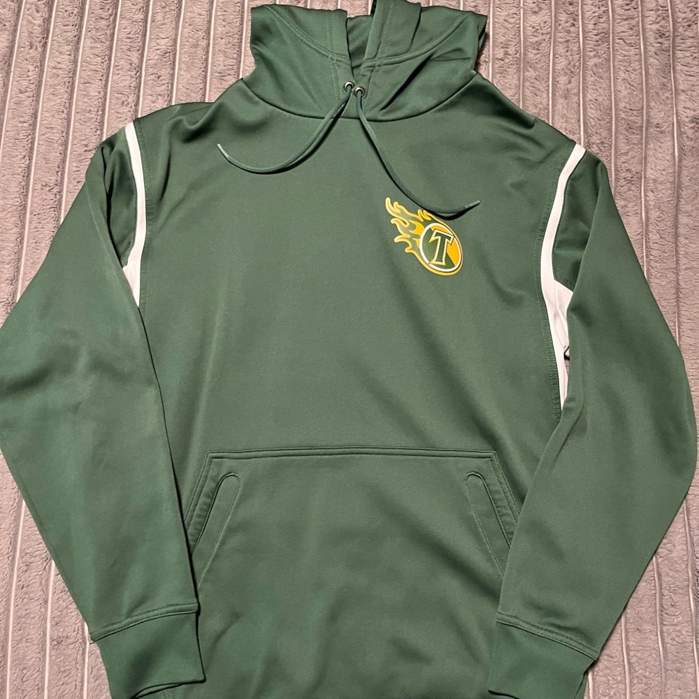 Green Hoodie with logo